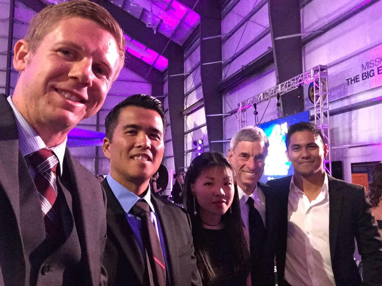 Steve Danz and four of many pilots he recruited to Angel Flight.